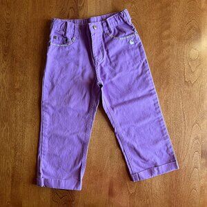 Carhartt violet crop pants 6X